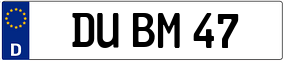 Trailer License Plate